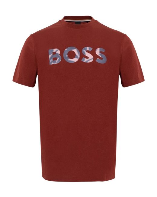 Boss Red Logo Printed T-Shirt for men