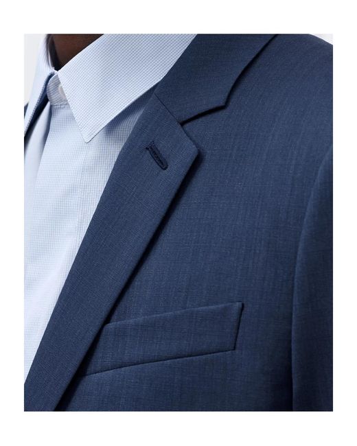 Dior Blue Long-Sleeved Suit Jacket Set for men
