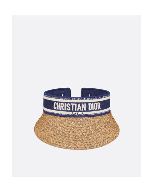 Dior White D-Ocean Visor With Mitzah