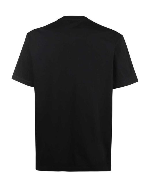 Versace Black Medusa Head-Print T-Shirt for men
