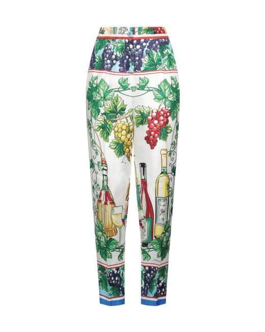 Dolce & Gabbana Green Casual Trouser