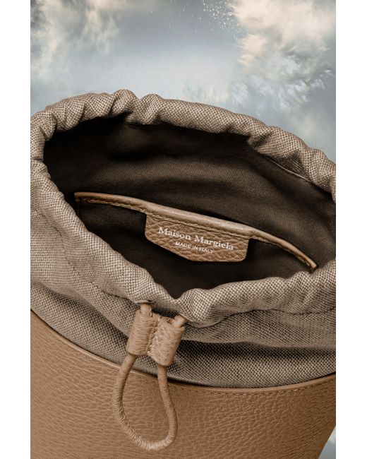 Maison Margiela Natural 5Ac Drawstring Bucket Bag