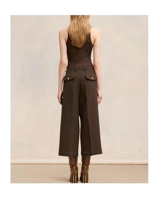 AMI Brown Ami Military Bermuda Shorts