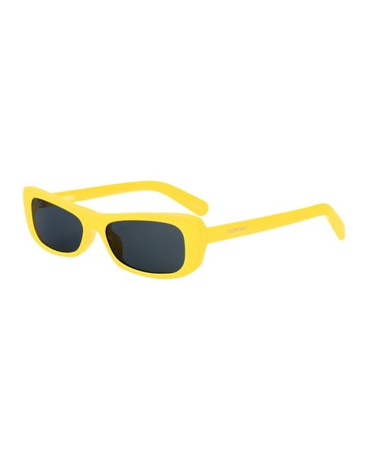 Jacquemus Yellow Full Frame Sunglasses for men