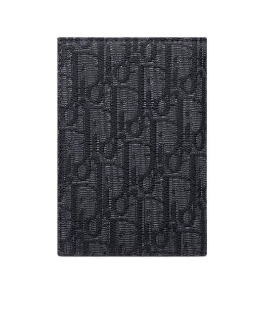 Dior Black Passport Cover for men