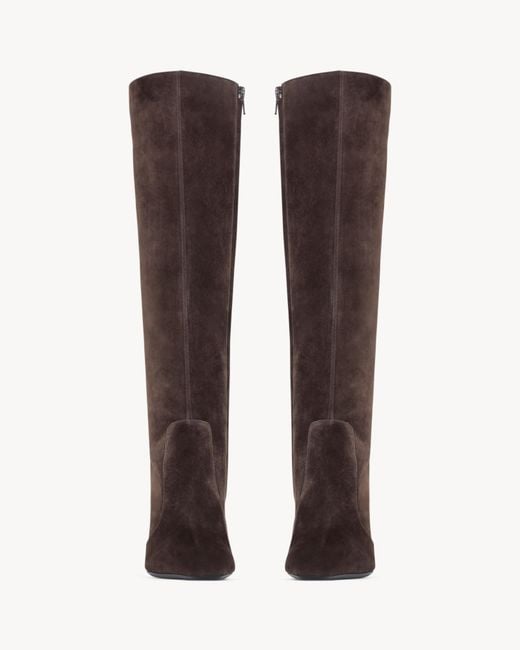 Saint Laurent Brown Francoise Boots