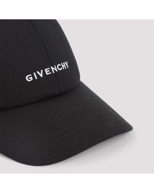 Givenchy Black Baseball Cap With Logo for men
