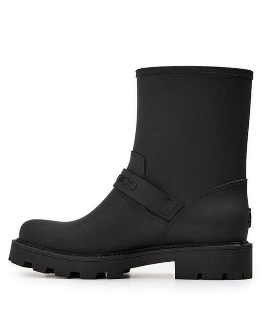 Jimmy Choo Black Buckle Detail Ankle Boots