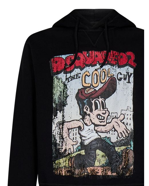 DSquared² Black Sweatshirt for men