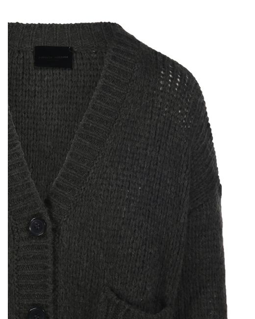 Roberto Collina Black Front-Pockets Cardigan