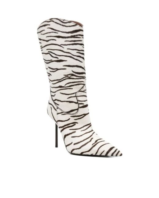 Paris Texas White Lidia Western Boots