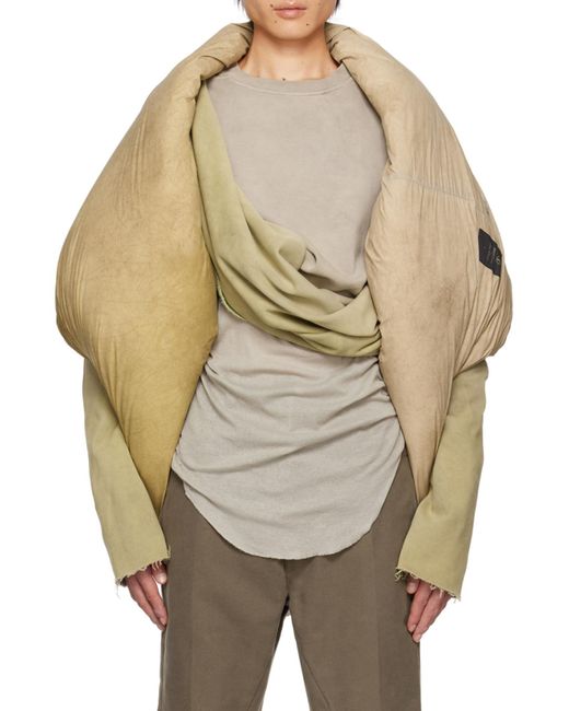 Moncler Green Rick Owens Donut Gradient Effect Jacket for men