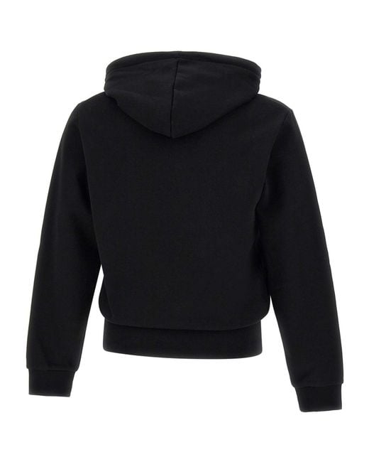 Lacoste Blue Logo Embroidered Drawstring Hoodie for men