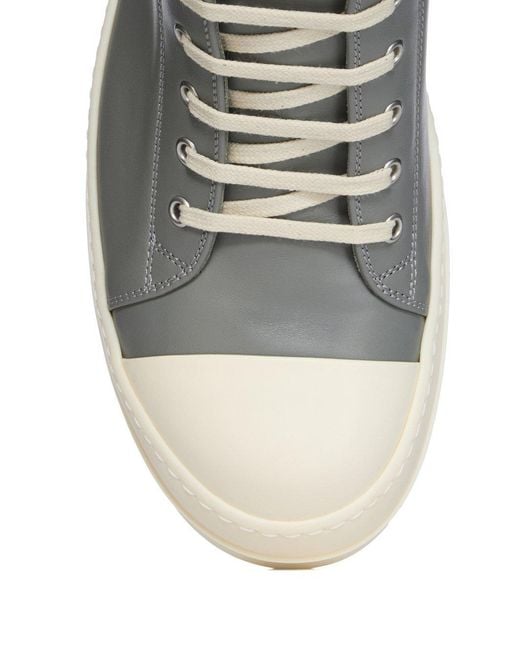 Rick Owens Gray Low Sneakers for men