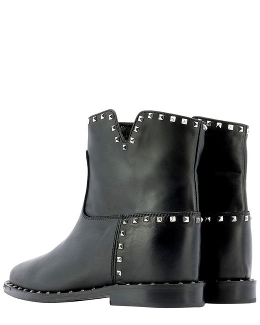 Via Roma 15 Black Malibu Ankle Boots