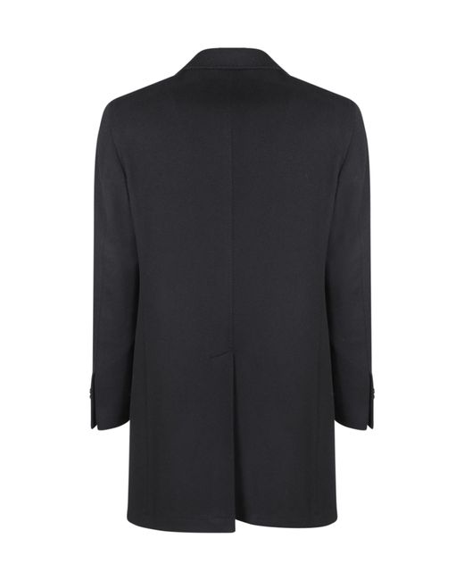 Tagliatore Blue Colorado Long Sleeved Single-Breasted Coat for men