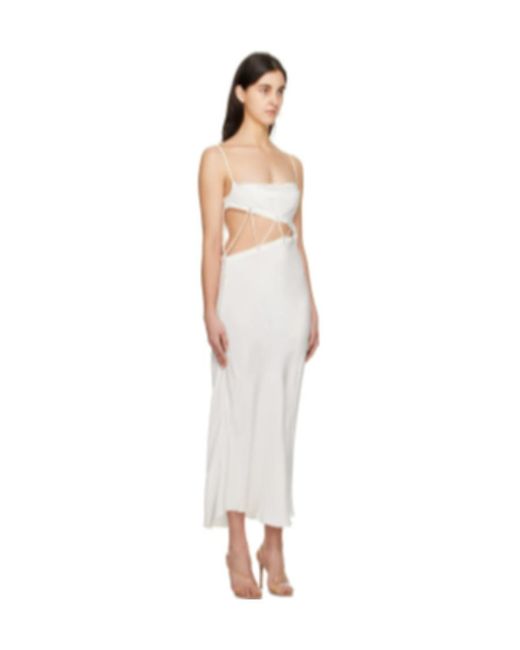 Christopher Esber White Disconnect Hollow Dress