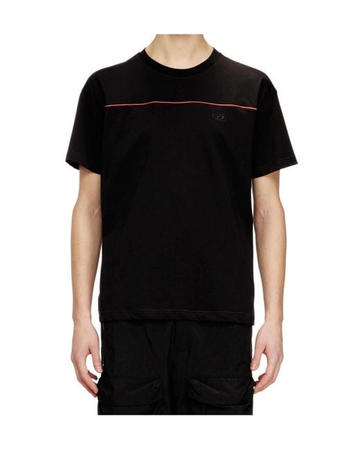 DIESEL Black T-Norm Round-Neck T-Shirt for men