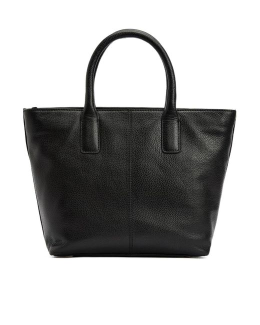 Barbour Black Birch Leather Tote Bag