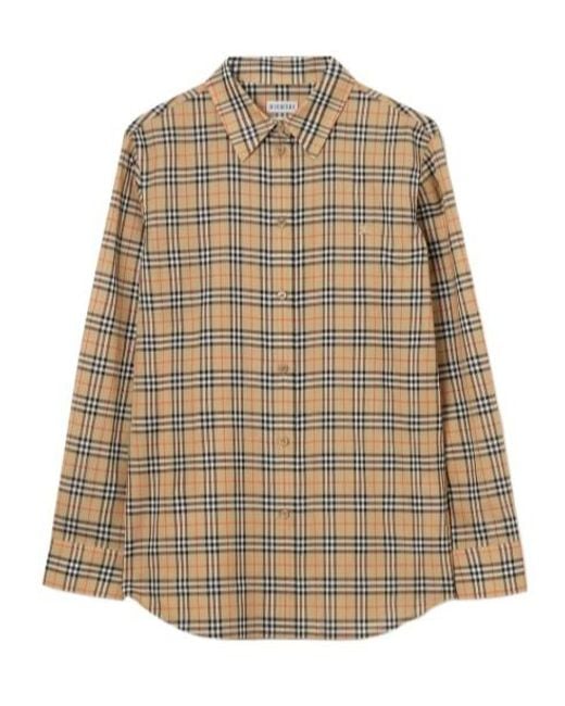 Burberry Natural Classic Fit Check Shirt