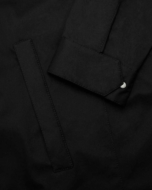 Armani Collezioni Black Removable Hat Logo Coat for men