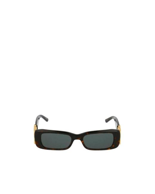 Balenciaga White Eyewear Dynasty Rectangular-Frame Sunglasses