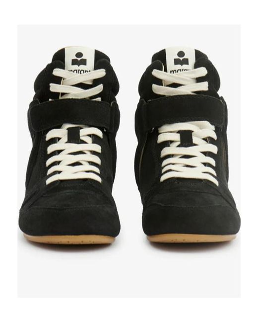 Isabel Marant Black Senny High Sneakers