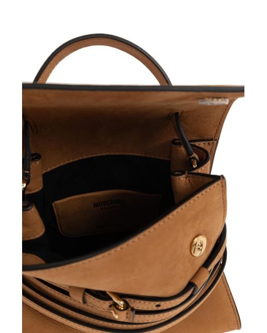 Moschino Brown Tie Me Handbag