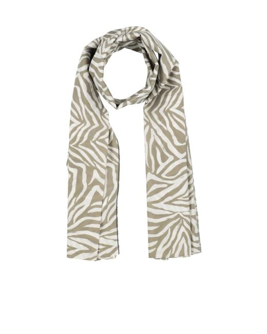 Brunello Cucinelli White Two-Tone Woven Bead Scarf