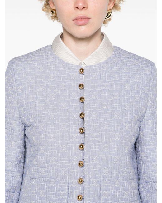 Céline Blue Cotton Single-Breasted Jacket