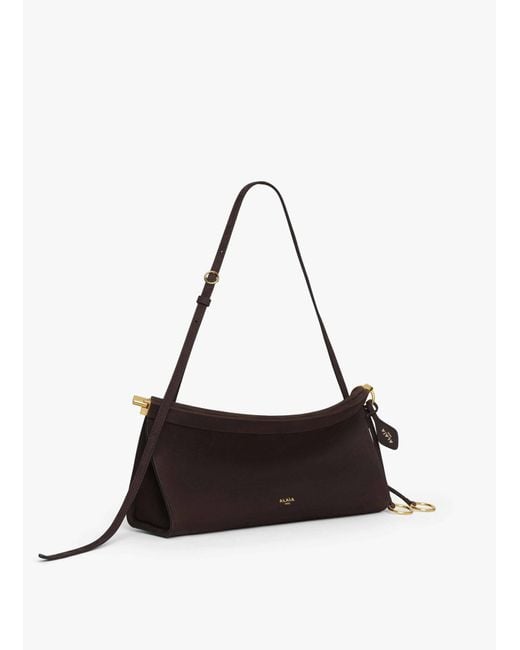 Alaïa White Alaïa Le Click East West Medium Shoulder Bag
