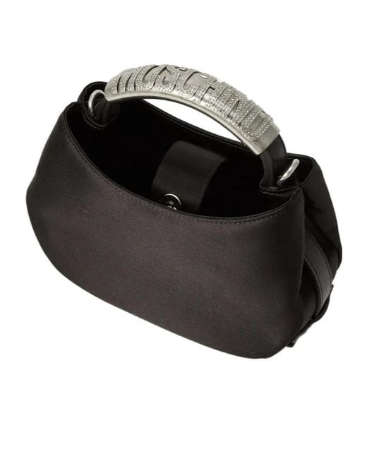 Moschino Black Adjustable Strap Shoulder Bag