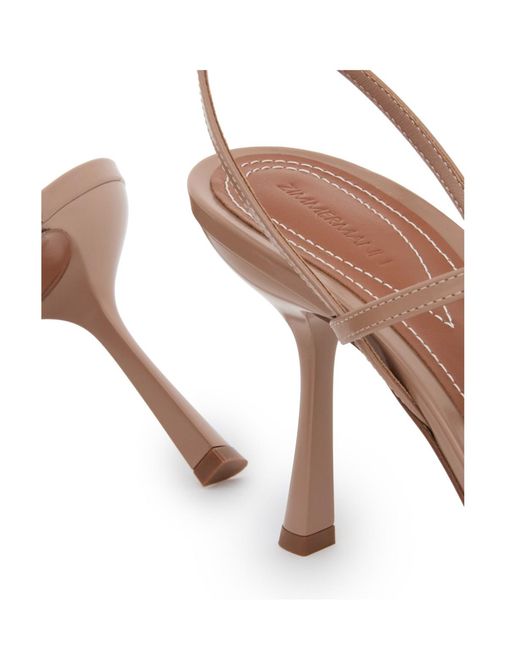 Zimmermann Brown Flower Open-Toe Sandals