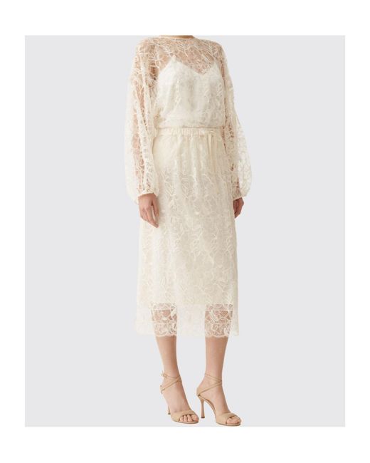 Fabiana Filippi Natural Long-Sleeved T-Shirt
