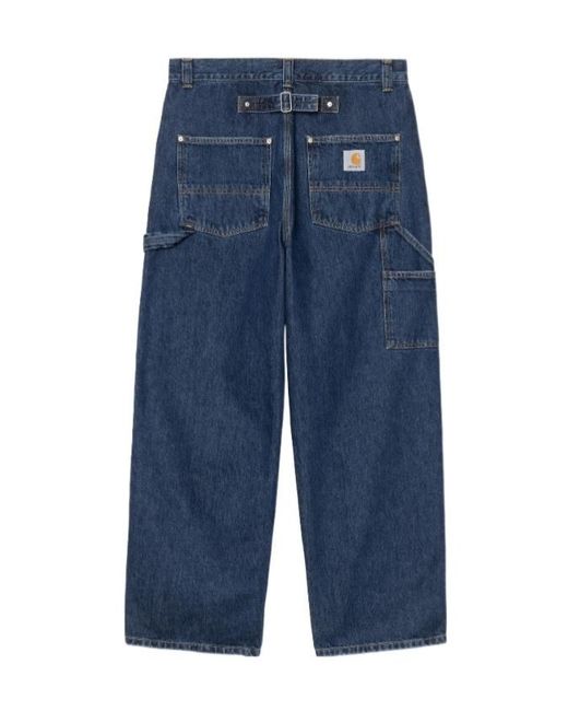 Carhartt Blue Belmont Back-Buckle Jeans for men