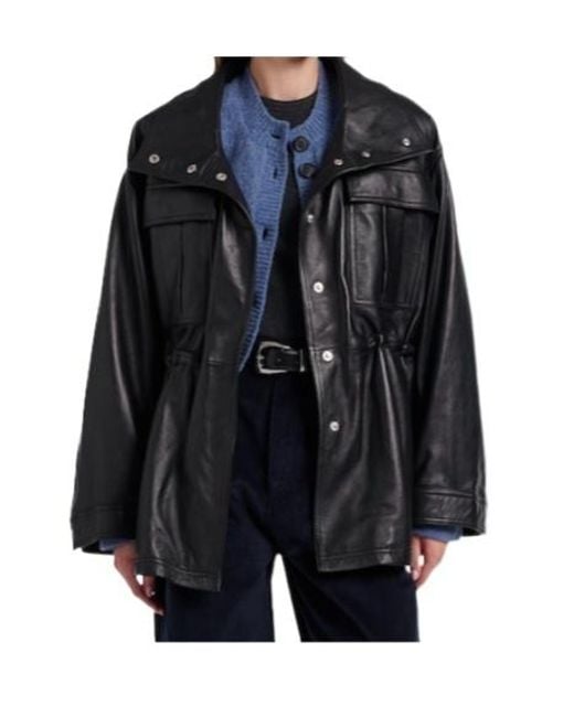 Rohe Black Leather Jacket