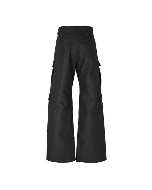 Rick Owens Black Workwear Casual Pants for men