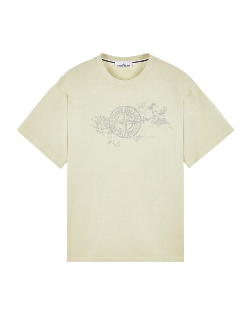 Stone Island Natural Short-Sleeved T-Shirt for men