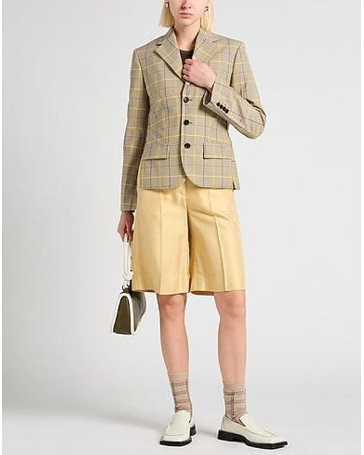 Marni Natural Checked Suit Jacket