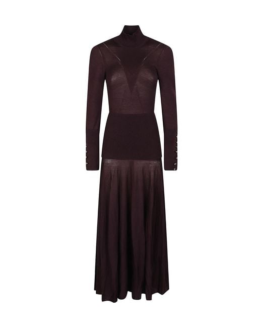 Rabanne Purple Long Dress