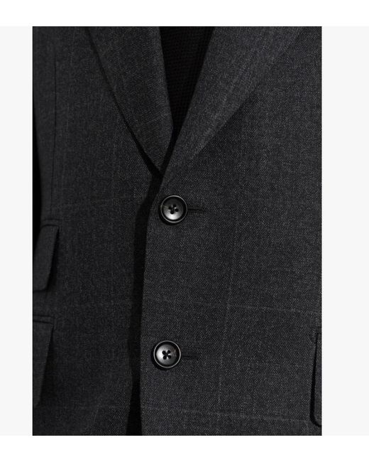 Tom Ford Black Lapel Long-Sleeve Suit for men
