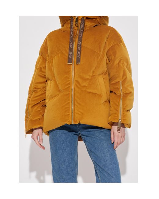 Khrisjoy Orange Iconic Milano Velvet Jacket