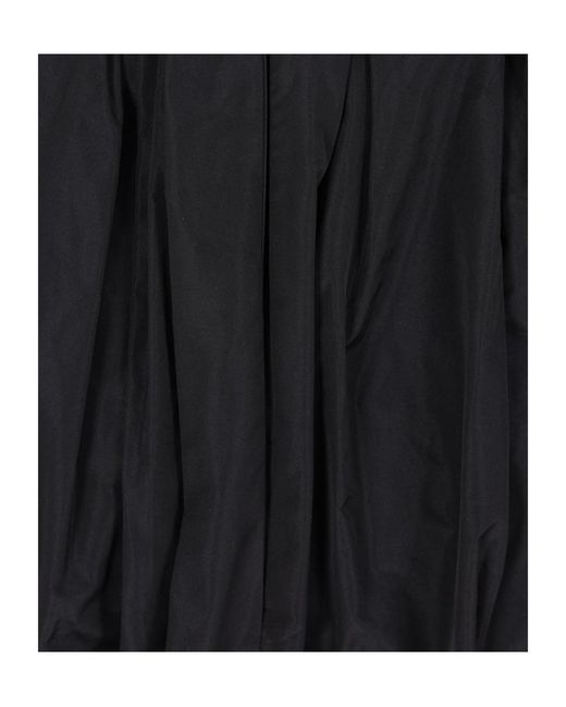 Jil Sander Black Asymmetric Draped Skirt