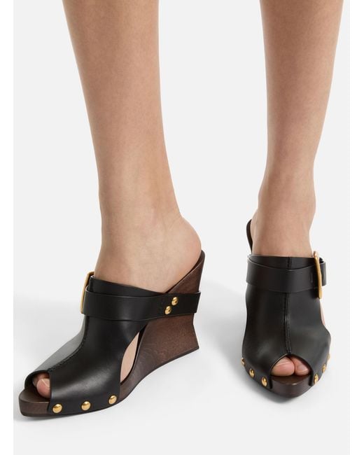 Balmain Brown Anthem Buckled Heeled Sandals