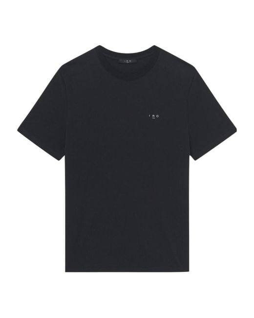IRO Black Short-Sleeved T-Shirt for men