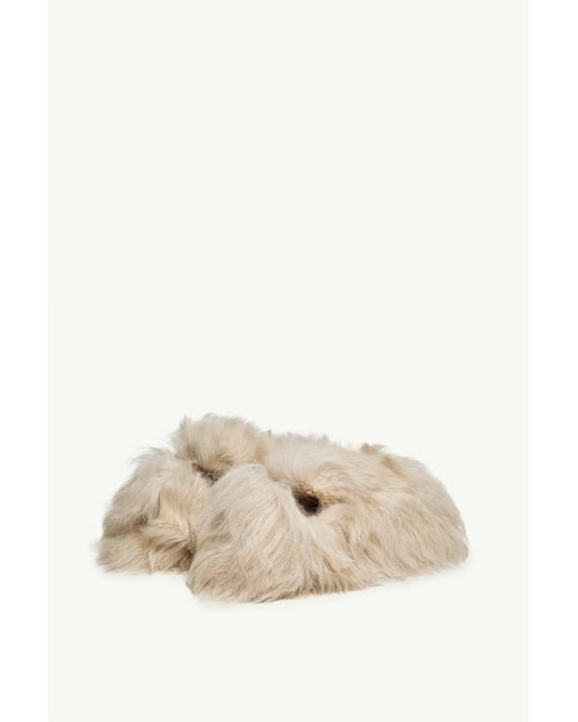 Moncler Natural Snug Shearling Flats