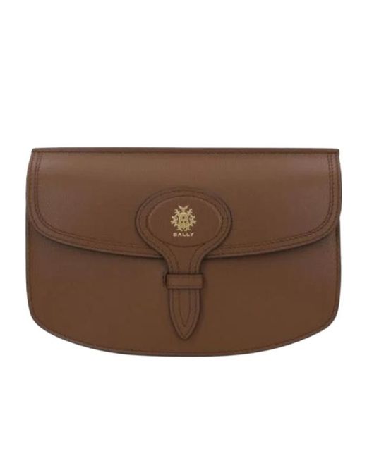 Bally Brown Flap Shoulder Bag
