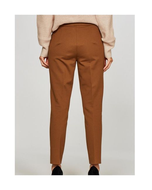 Max Mara Brown Logo Casual Pants