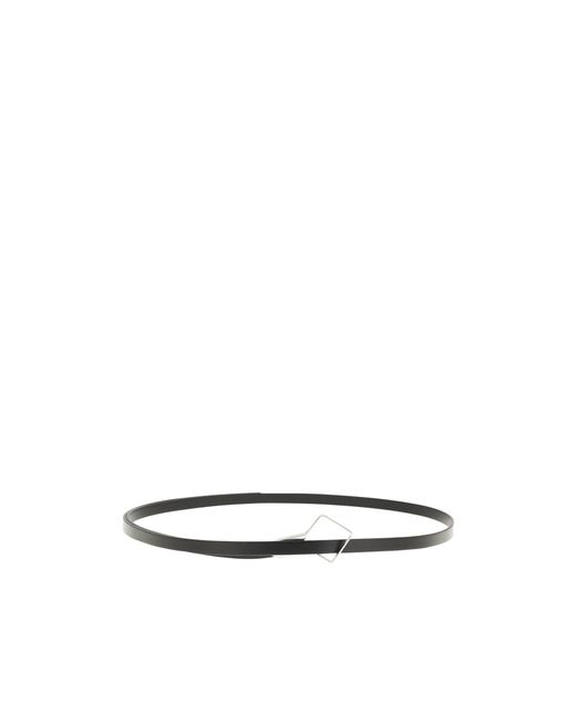 The Row White Rhombe Leather Belt