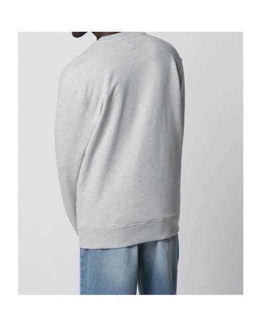 AMI Gray Ami De Coeur Sweatshirt for men